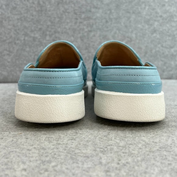 Vionic Effortless Leather Slip On Mule Flat Shoe - Porcelain Blue-Women 11*NEW - Picture 5 of 9